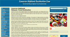 Desktop Screenshot of cameron-highland-destination.com