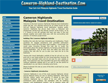 Tablet Screenshot of cameron-highland-destination.com